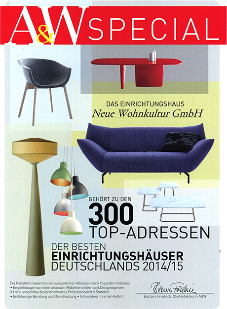 Architektur & Wohnen 2/2012 Special „Die 250 besten Einrichtungshäuser in Deutschland“