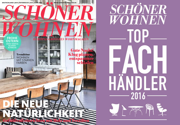 „Top-Fachhändler 2016“ - Schöner Wohnen