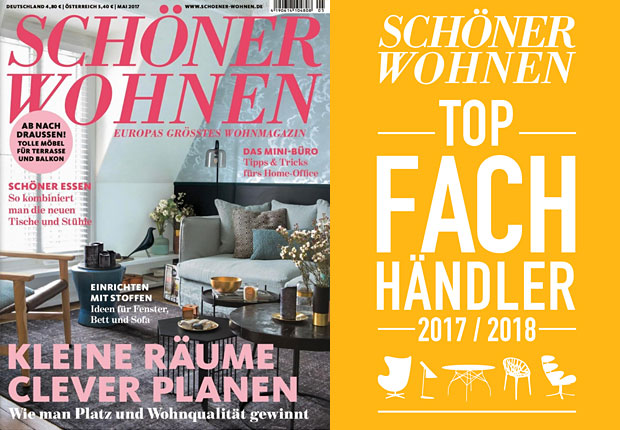 „Top-Fachhändler 2017“ - Schöner Wohnen